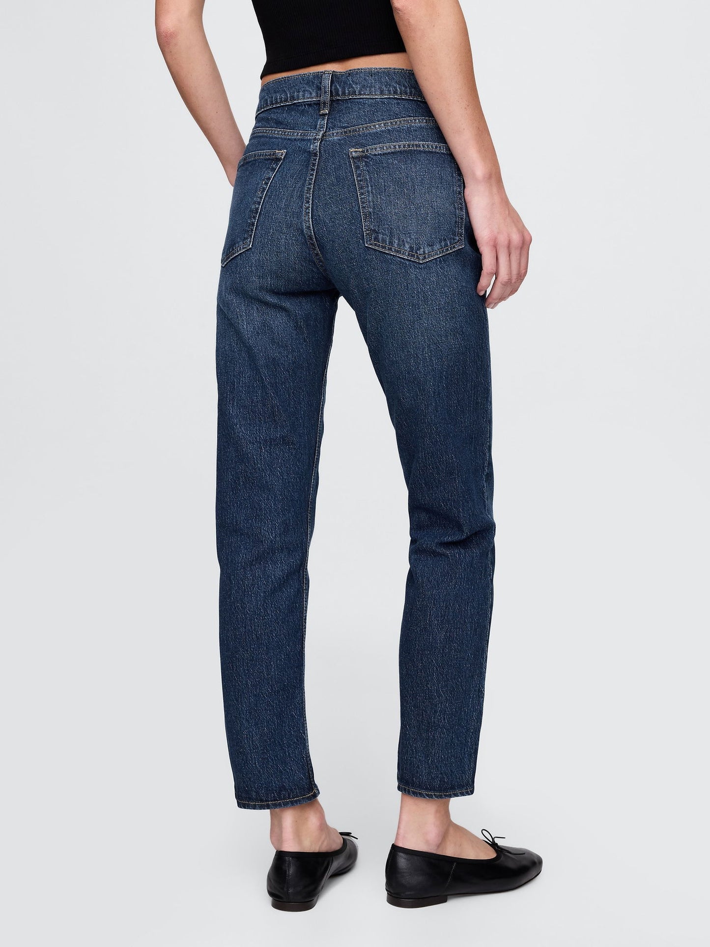 Mavi High Rise Cheeky Straight Washwell Jean Washwell