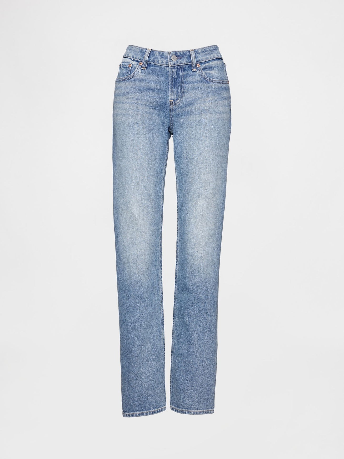 Açık Mavi Curvy Low Rise '90s Jean Pantolon