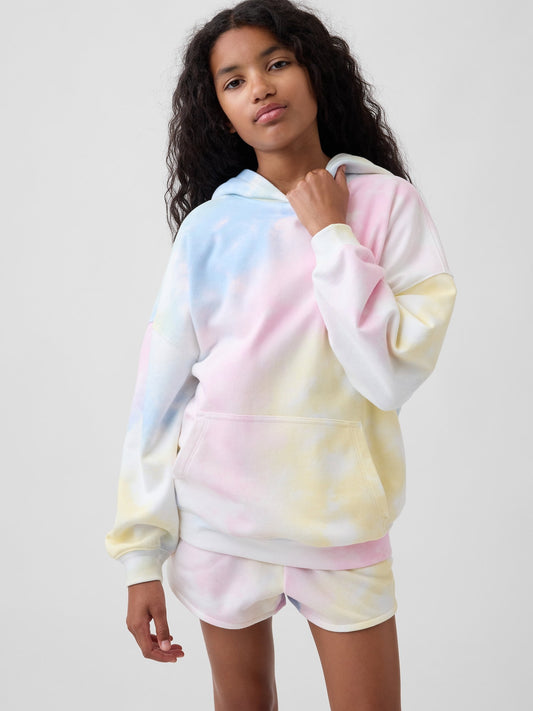 Çok Renkli Vintagesoft Havlu Kumaş Oversized Sweatshirt
