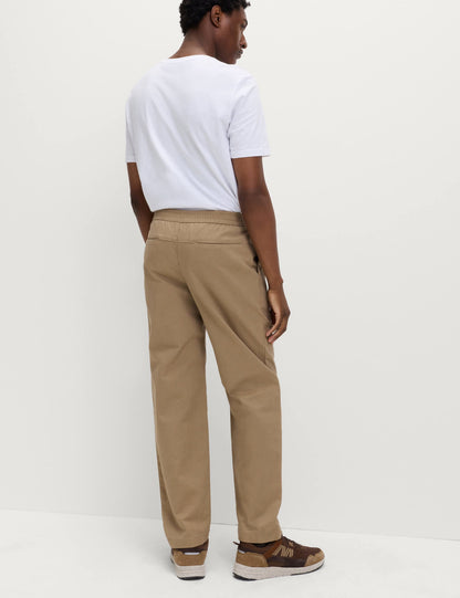Pure Cotton Herringbone Pantolon