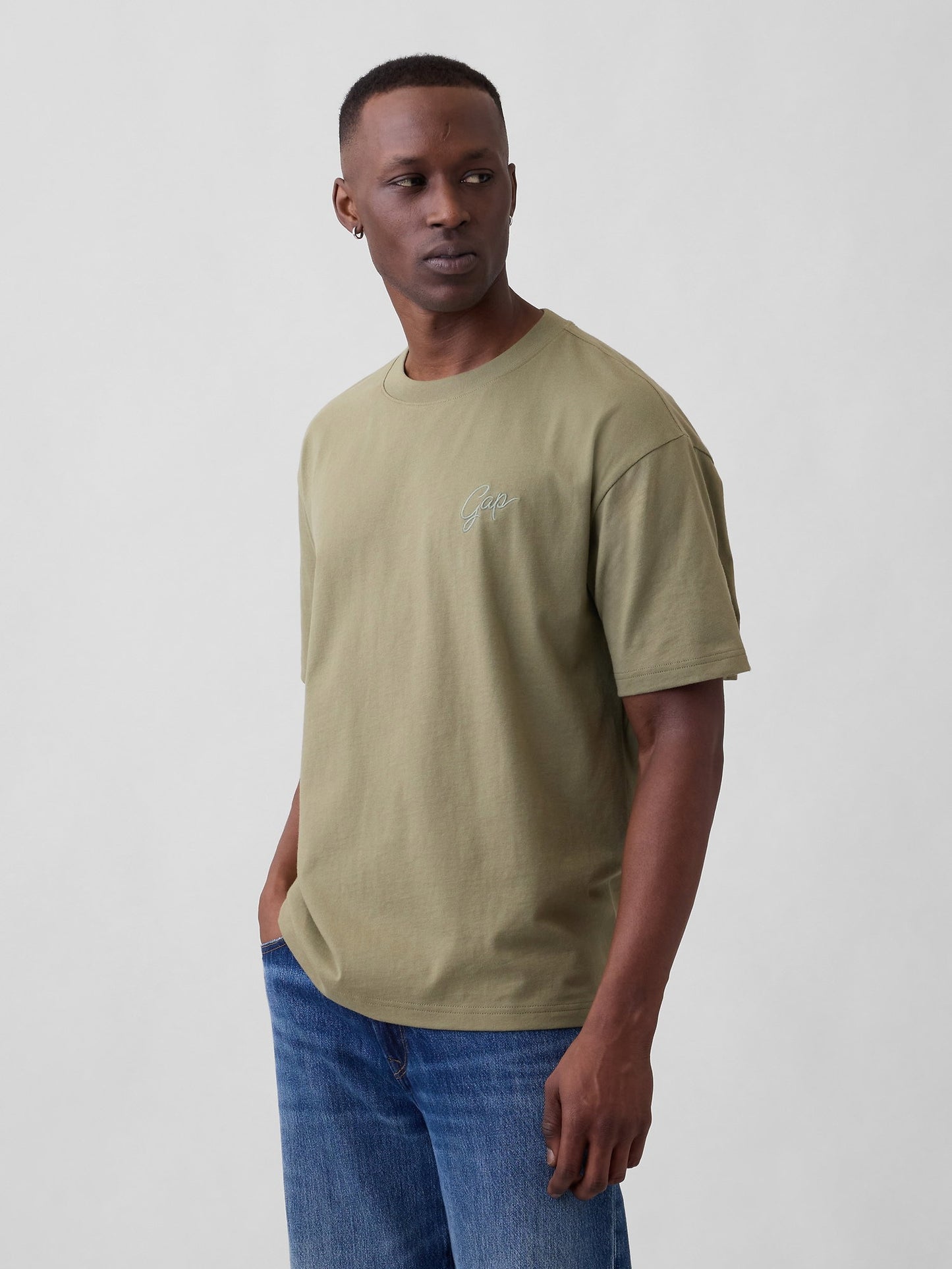 Haki Vintagesoft Boxy Gap Logo T-shirt