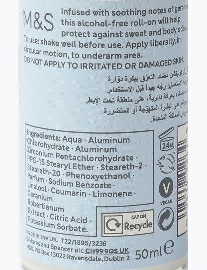 Geranium Roll-on Deodorant 50 Ml