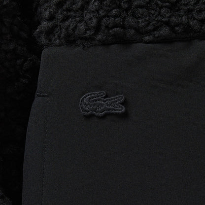 Lacoste Kadın Dik Yaka Renk Bloklu Siyah Ceket