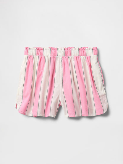 Pembe Poplin Easy Şort