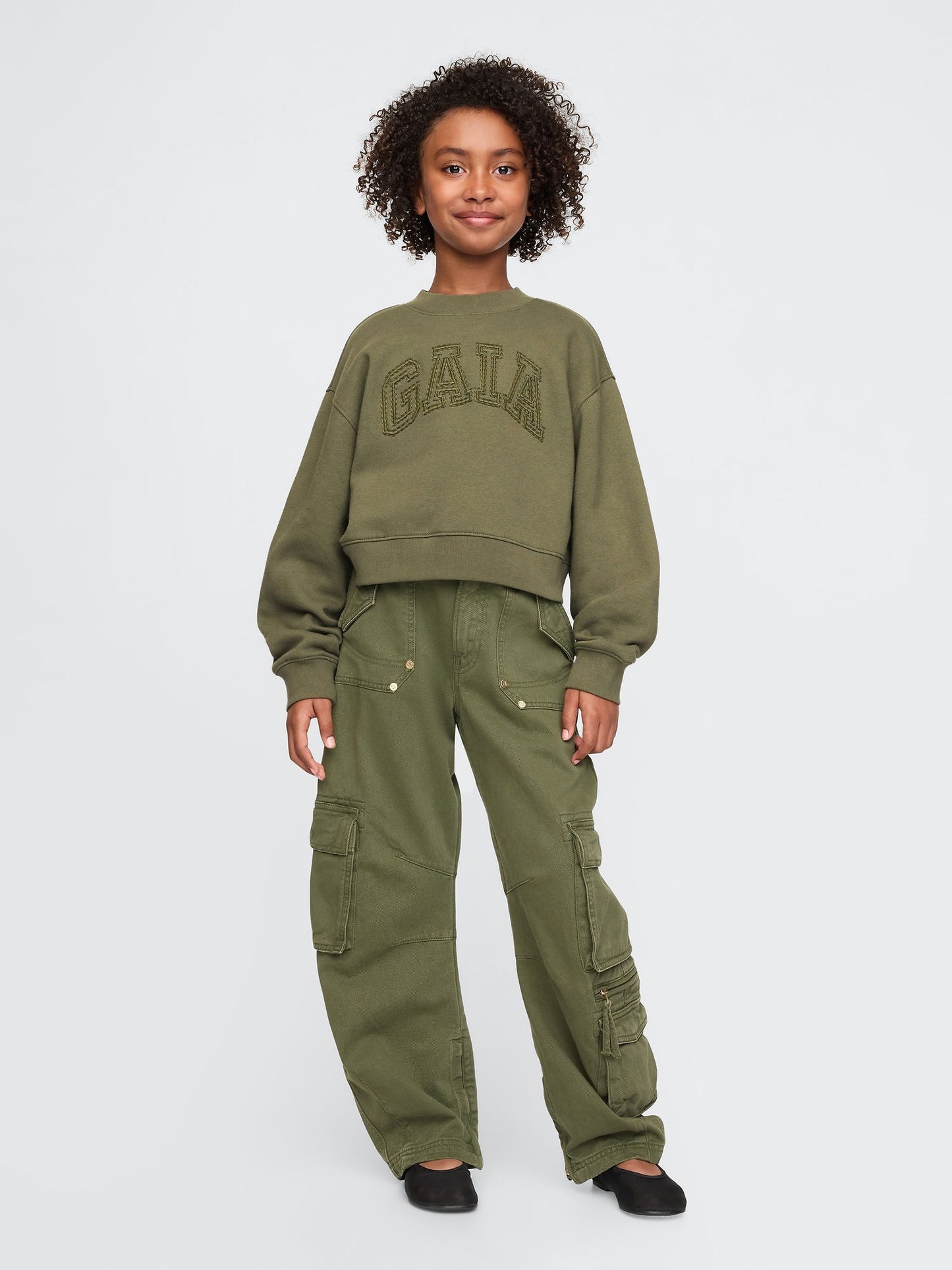 Haki Gap × Cult Gaia Vintage Soft Logo Sweatshirt