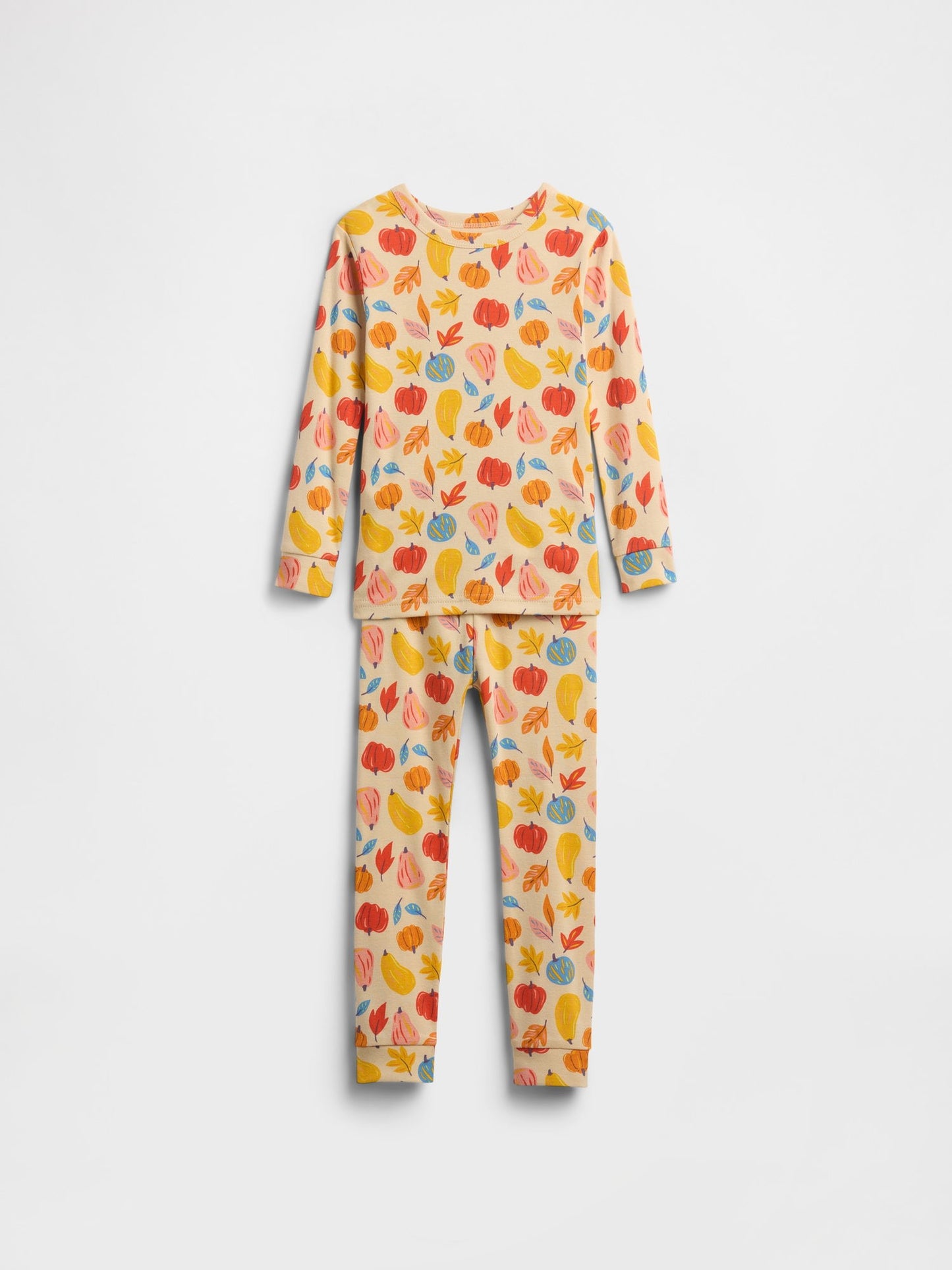 Sarı Grafik Baskılı Pijama Takımı
