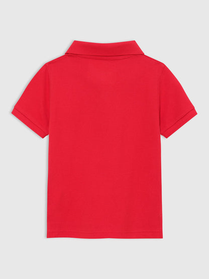 Kırmızı Gap Logo Polo Yaka T-shirt