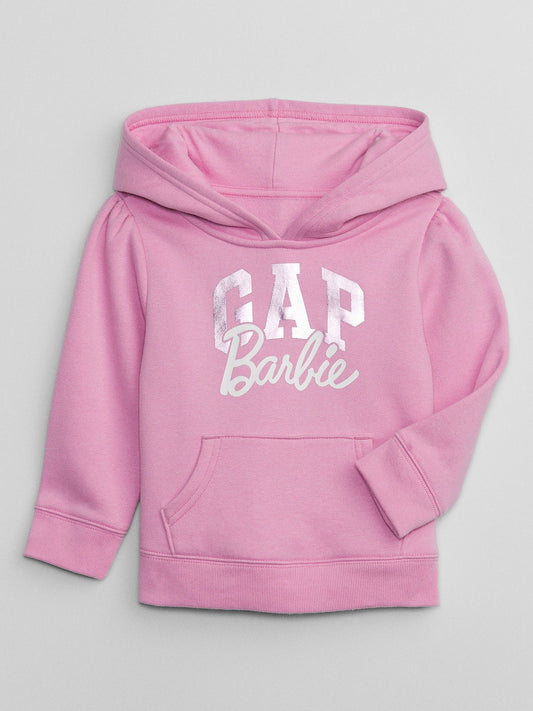 Pembe Gap Barbie™ Logo Fleece Sweatshirt