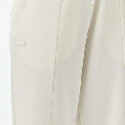 Lacoste Kadın Loose Fit Beyaz Eşofman Altı
