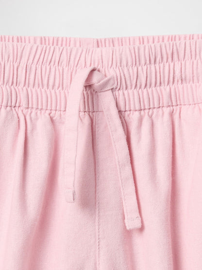 Pembe Bağcıklı Easy Şort