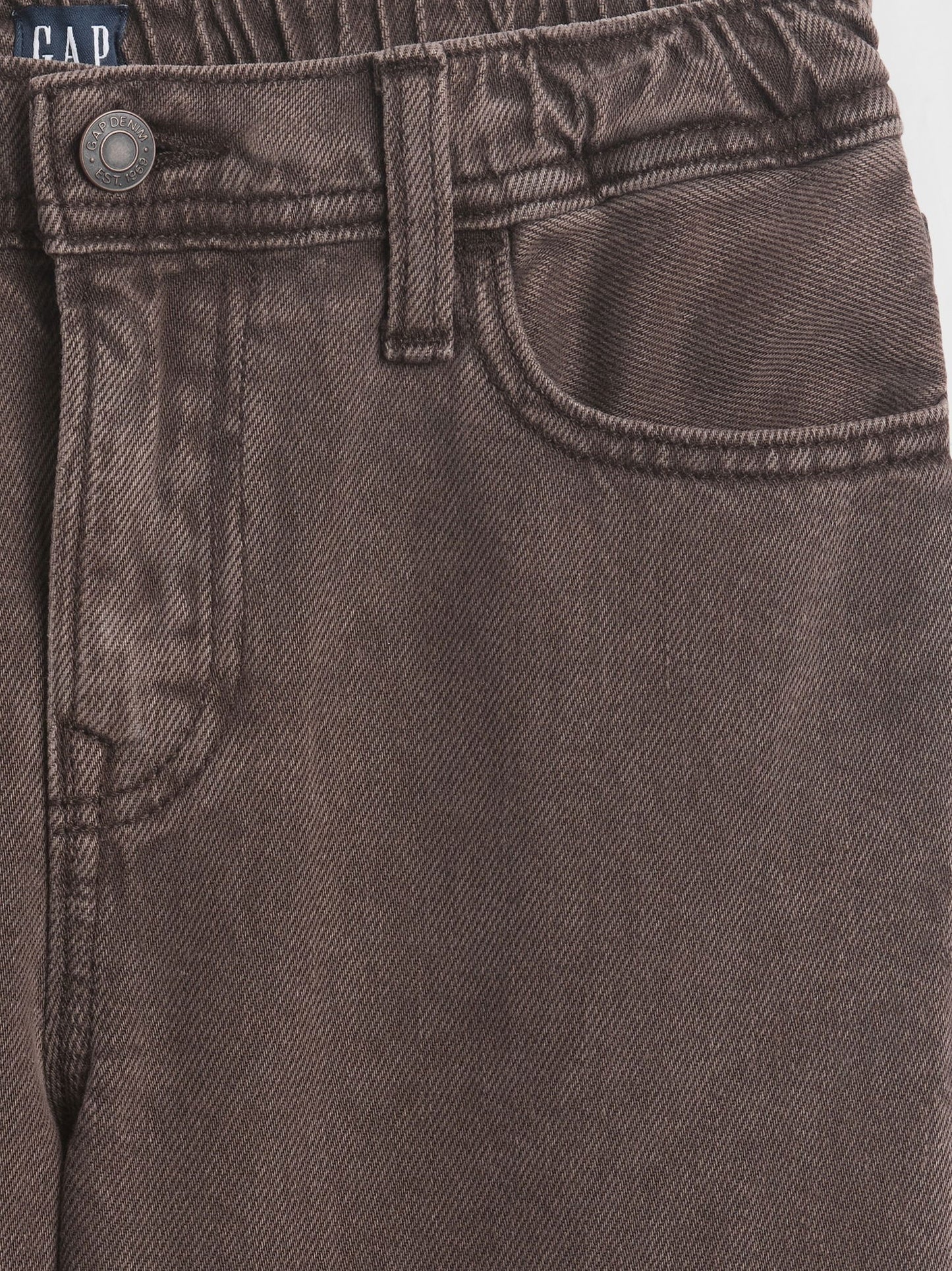 Kahverengi Soft Relaxed Jean Pantolon