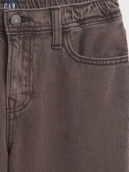 Kahverengi Soft Relaxed Jean Pantolon