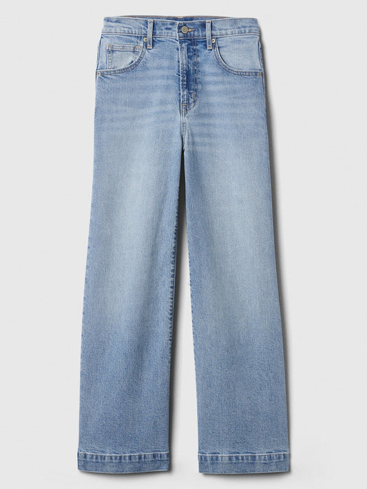 Mavi High Rise Wide-leg Crop Jean Pantolon