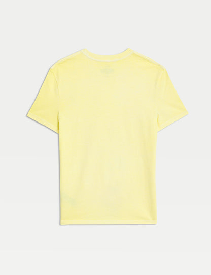 Saf Pamuklu Kısa Kollu T-shirt (6-16 Yaş)