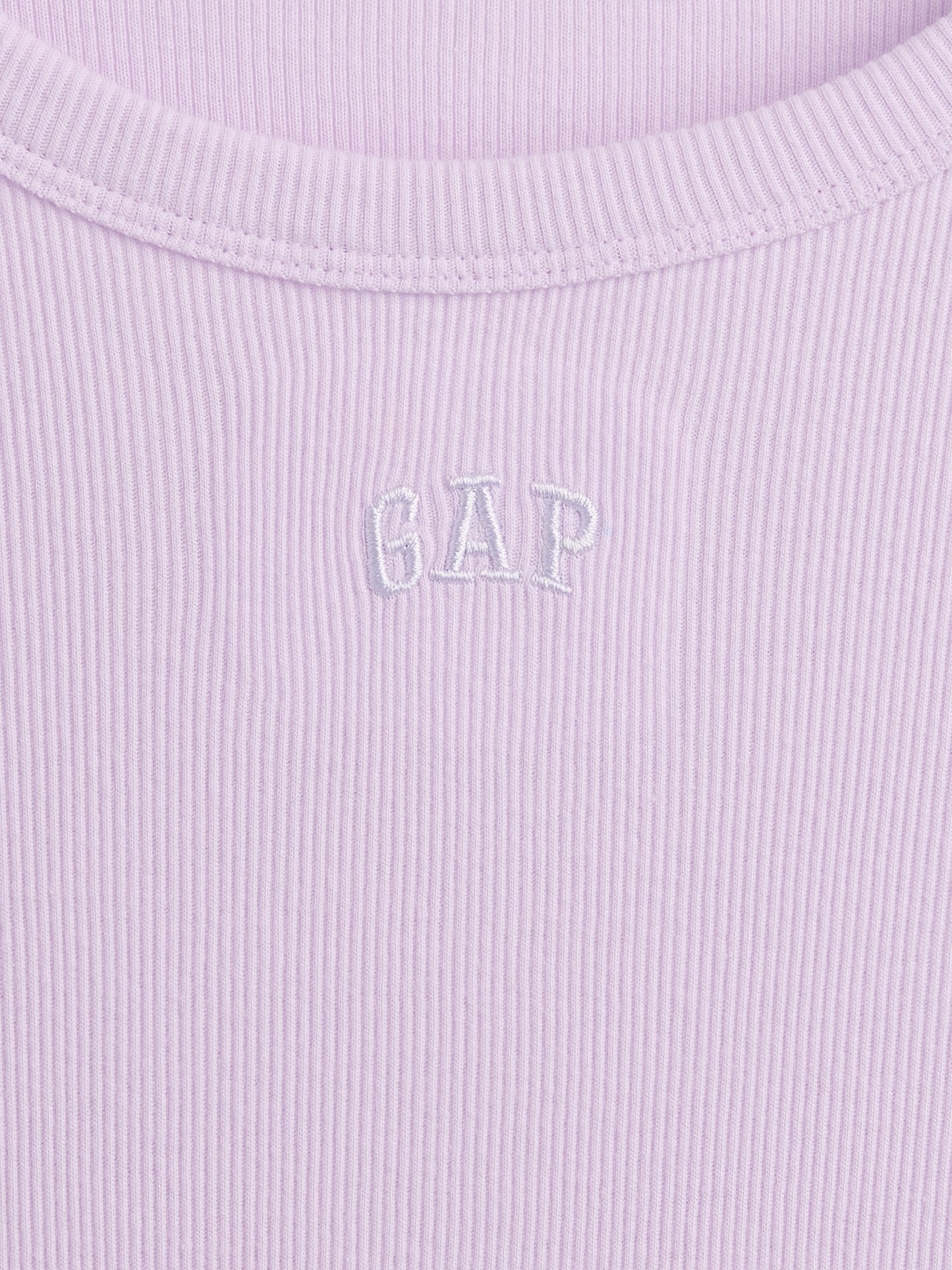 Lila Gap Logo Fitilli T-shirt Elbise