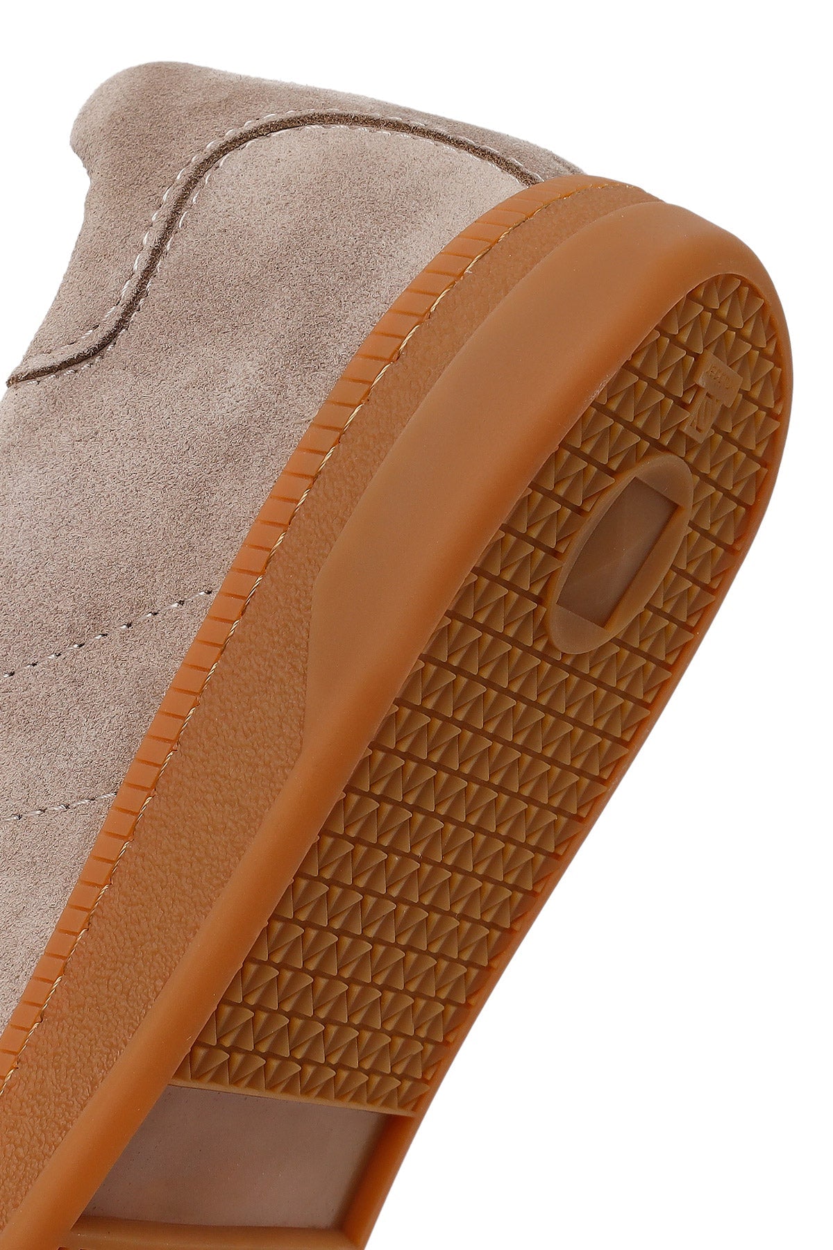 Erkek Vizon Bağcıklı Süet Deri Sneaker