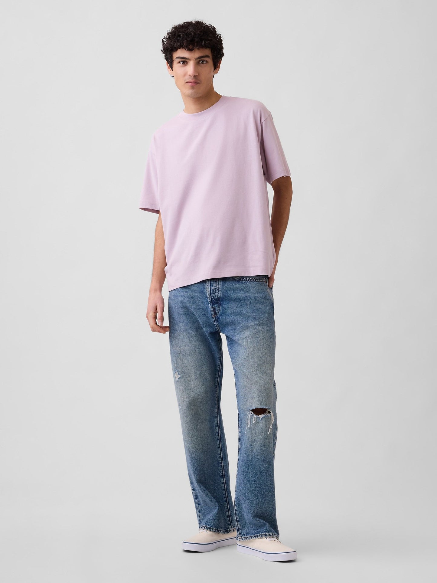Açık Pembe Vintagesoft Boxy T-shirt