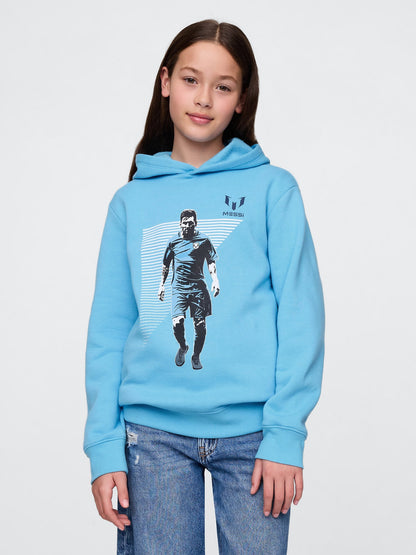 Açık Mavi Messi Grafik Sweatshirt