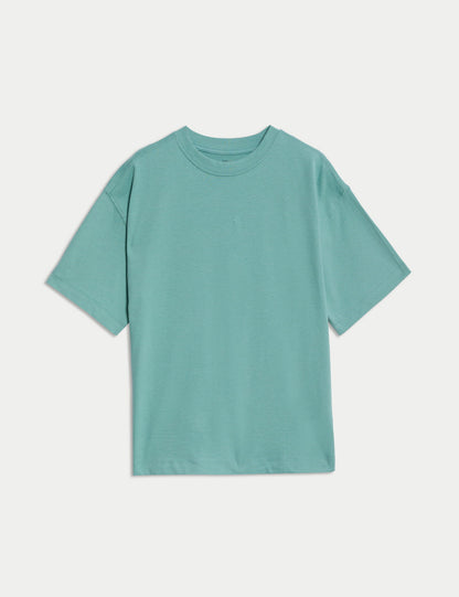 Saf Pamuklu Kısa Kollu T-shirt (2-16 Yaş)