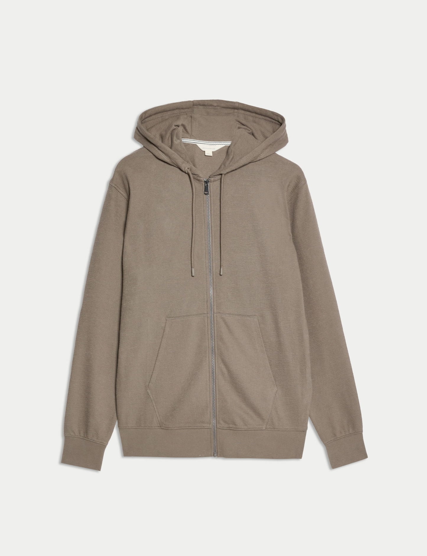 Saf Pamuklu Fermuarlı Sweatshirt