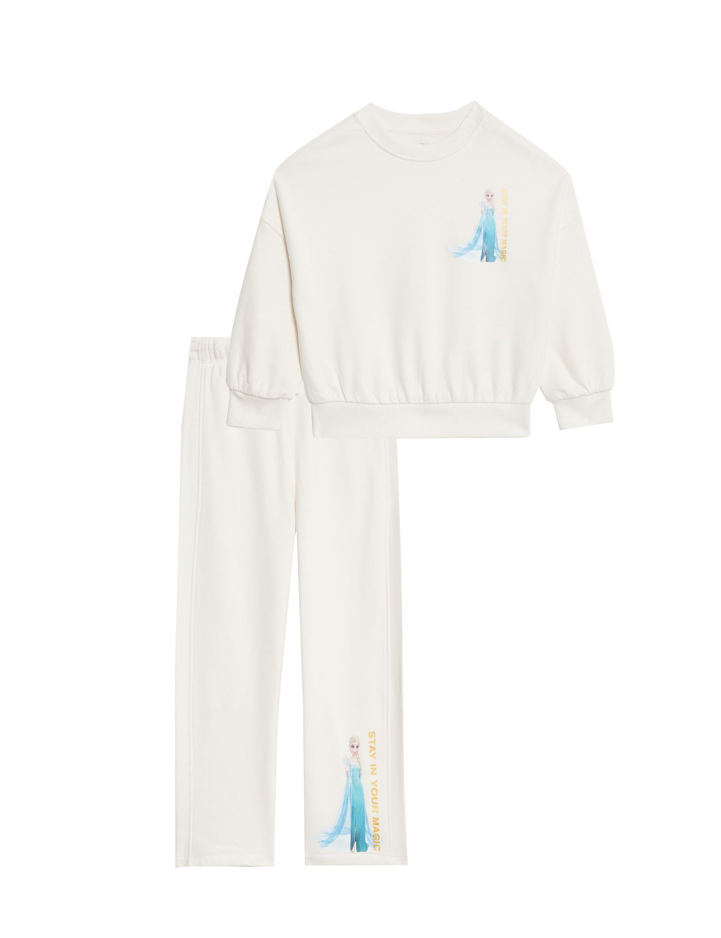 2 Parça Pamuklu Frozen:trade_mark: Jogger Ve T-shirt (2-8 Yaş)