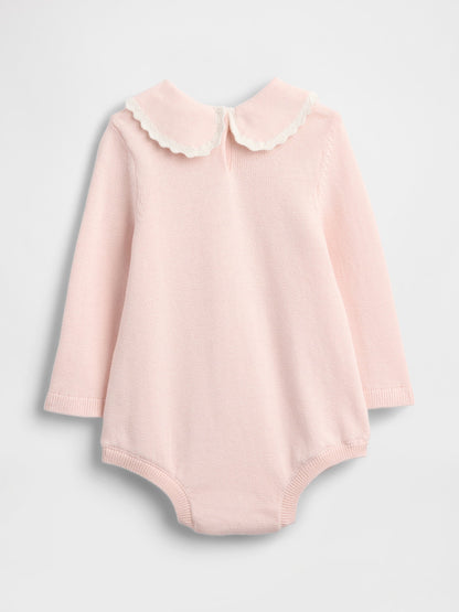 Pembe Embroidered Triko Bodysuit