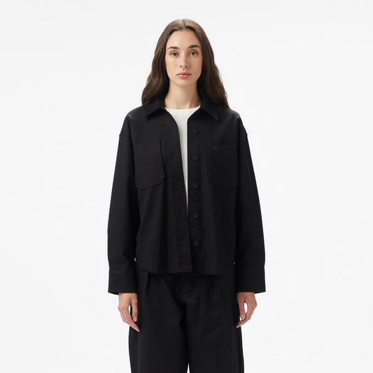 Lacoste Kadın Siyah Gömlek