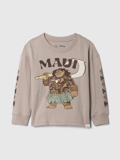 Kahverengi Gap × Disney Moana Grafikli T-shirt