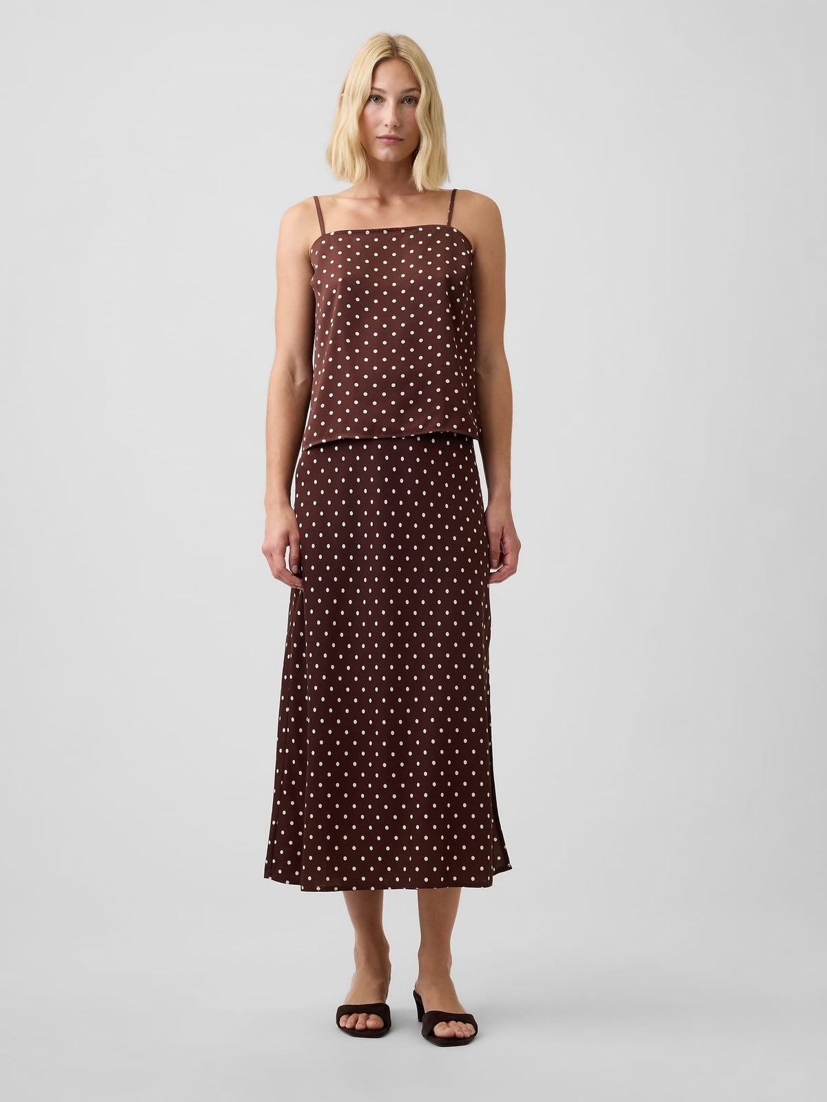 Kahverengi Pull-on Maxi Etek