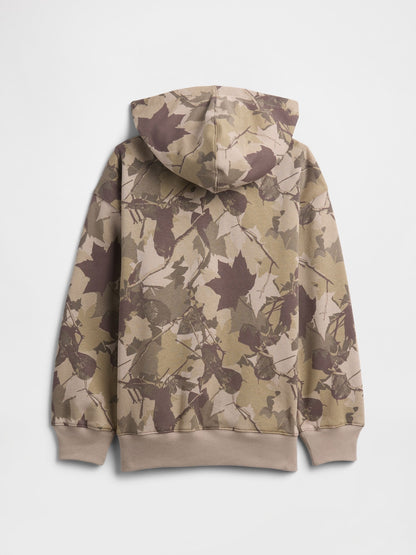 Açık Kahverengi Oversize Vintagesoft Kapüşonlu Sweatshirt