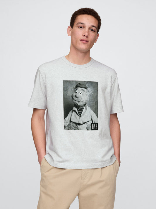 Gri Gap × Disney The Muppets Grafik T-shirt