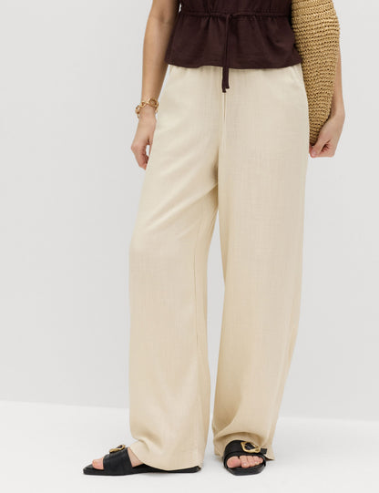 Keten Karışımlı Pantolon