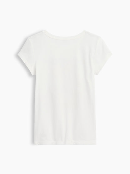 Açık Pembe Grafik Baskılı T-shirt