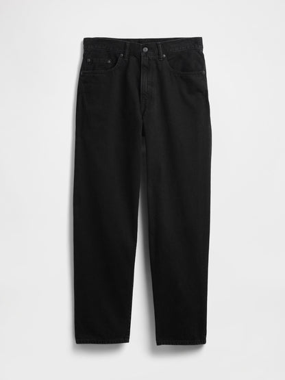 Siyah Baggy Jean Pantolon
