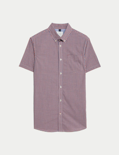 Regular Fit Kısa Kollu Oxford Gömlek