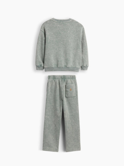 Yeşil Bebek & Küçük Çocuk Vintagesoft Sweat Seti