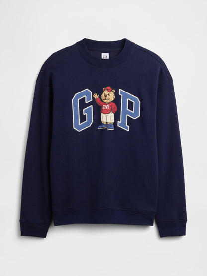 Lacivert Relaxed Brannan Bear Gap Logo Sweatshirt