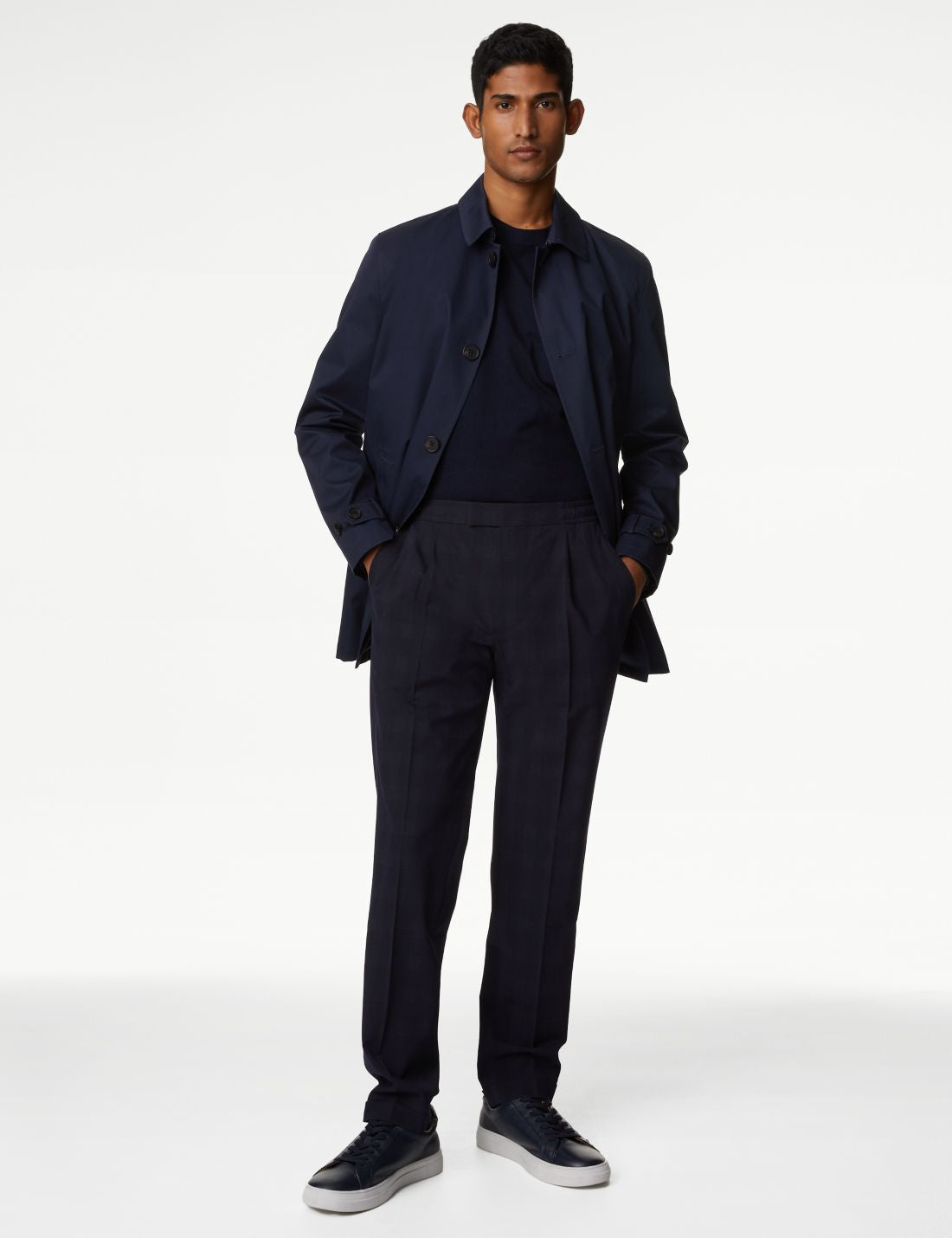 Tailored Fit Ekose Desenli Pantolon