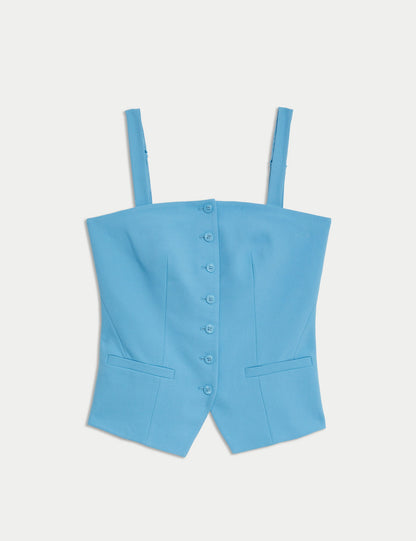 Tailored Fit Askılı Klasik Yelek