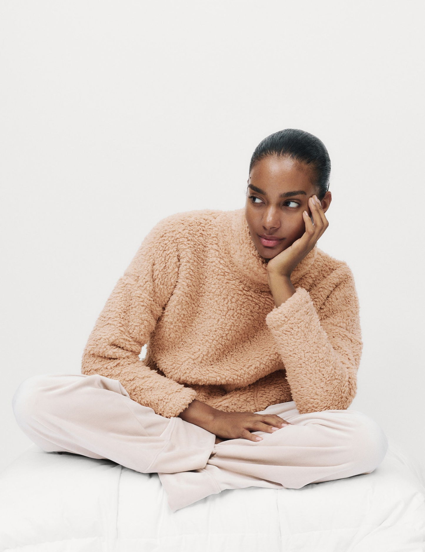 Yumuşak Teddy Sweatshirt