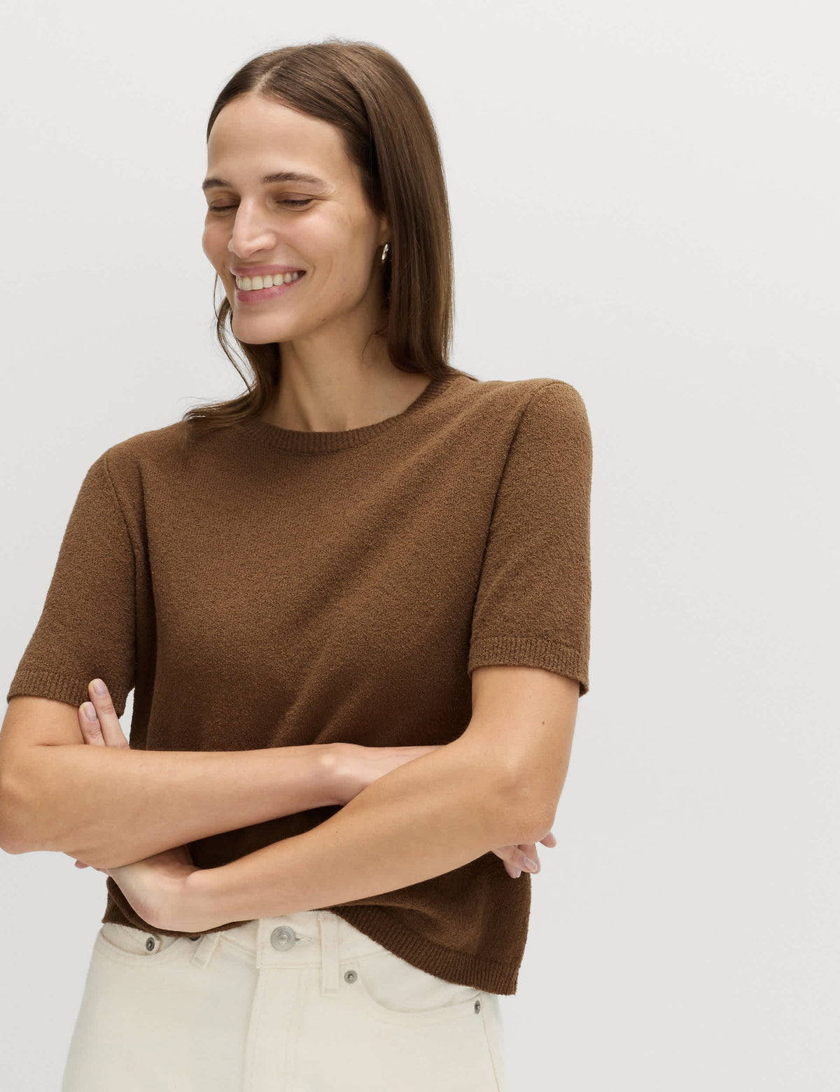 Pamuk Karışımlı Slim Fit Triko