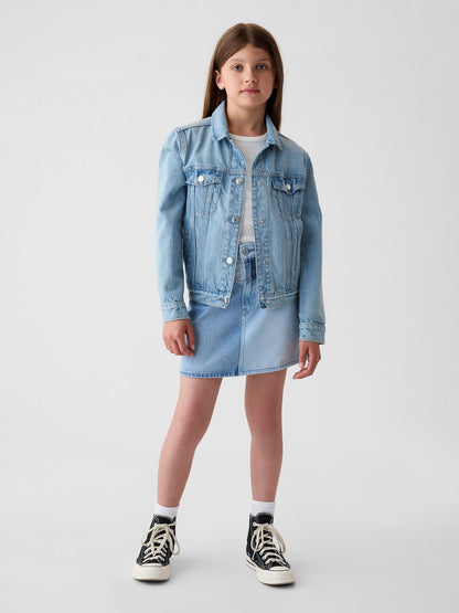 Mavi High Rise Patchwork Denim Etek