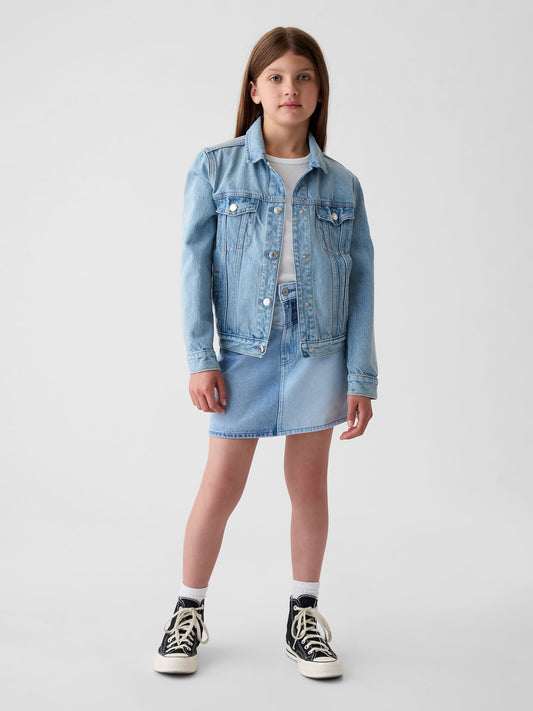 Mavi High Rise Patchwork Denim Etek