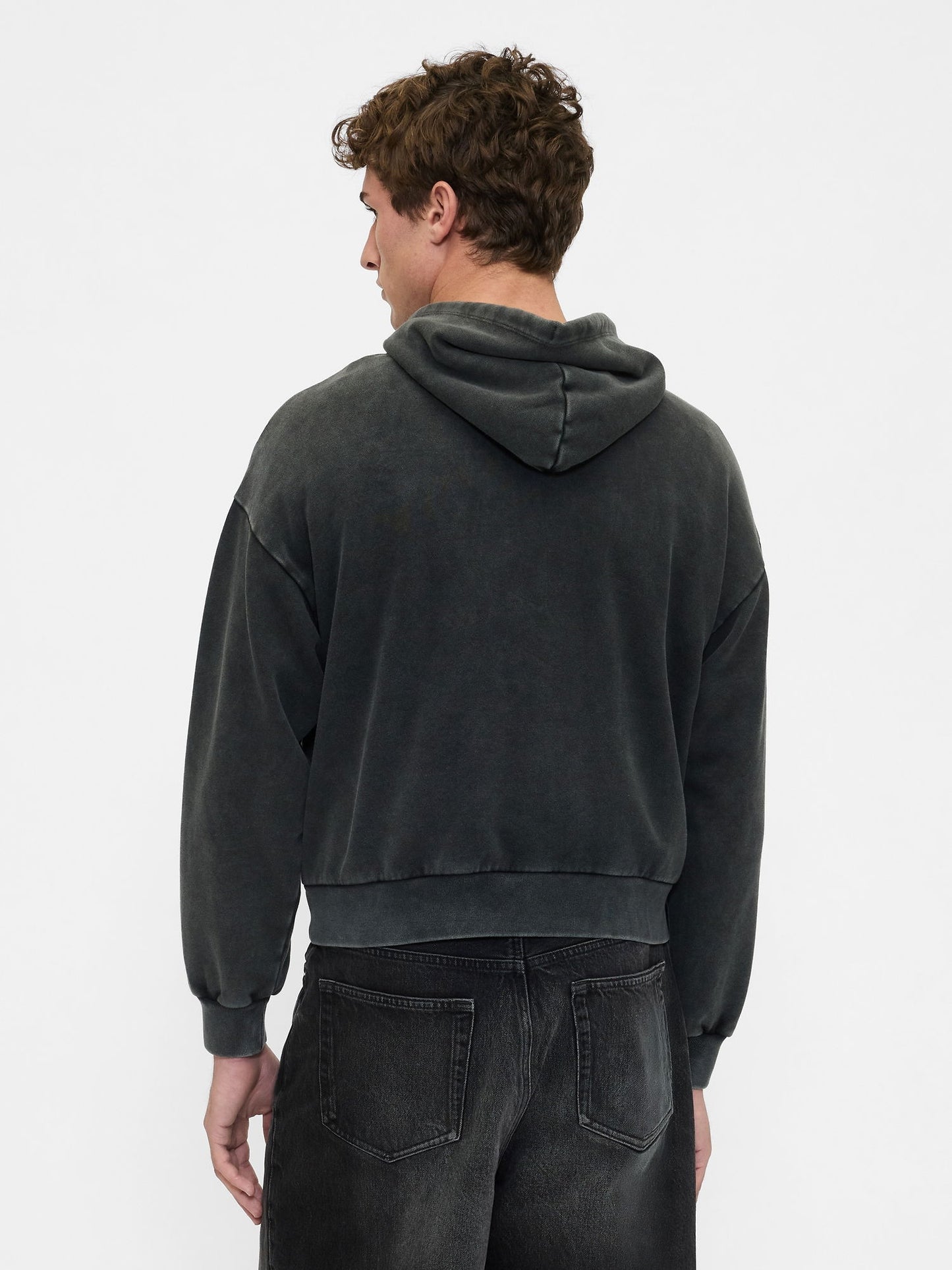 Siyah Heavyweight Oversized Gap Logo Sweatshirt