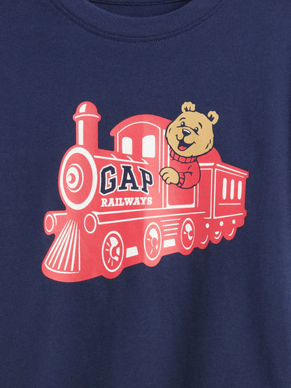 Lacivert Gap Logo T-shirt