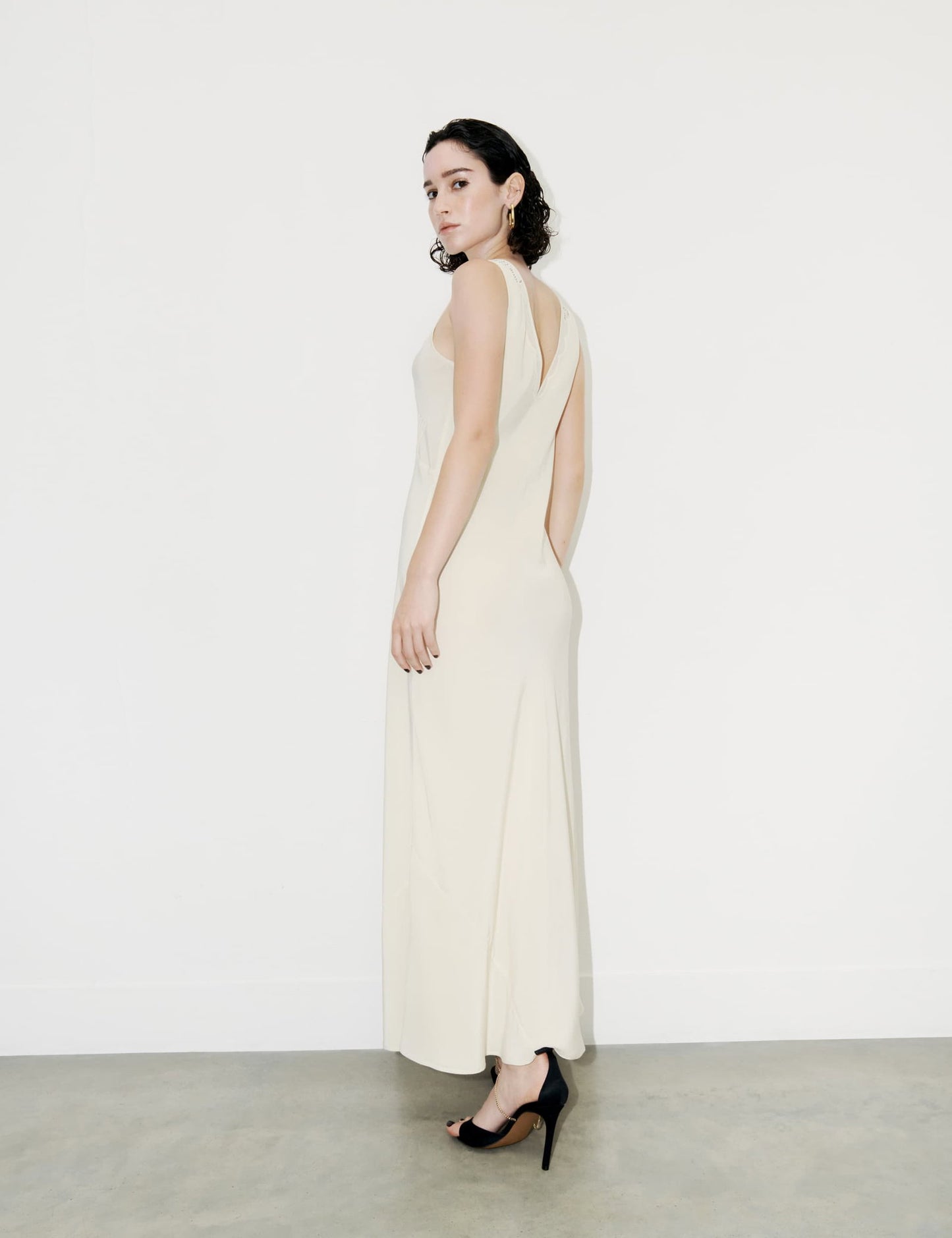 Regular Fit Desenli Midi Elbise