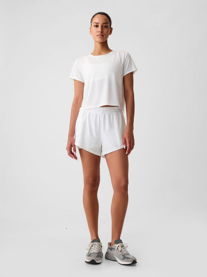 Beyaz Gapfit Mid Rise Dolphin Running Şort