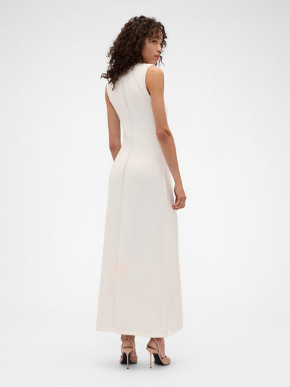 Beyaz Gap × Victoria Beckham Triko Maxi Elbise