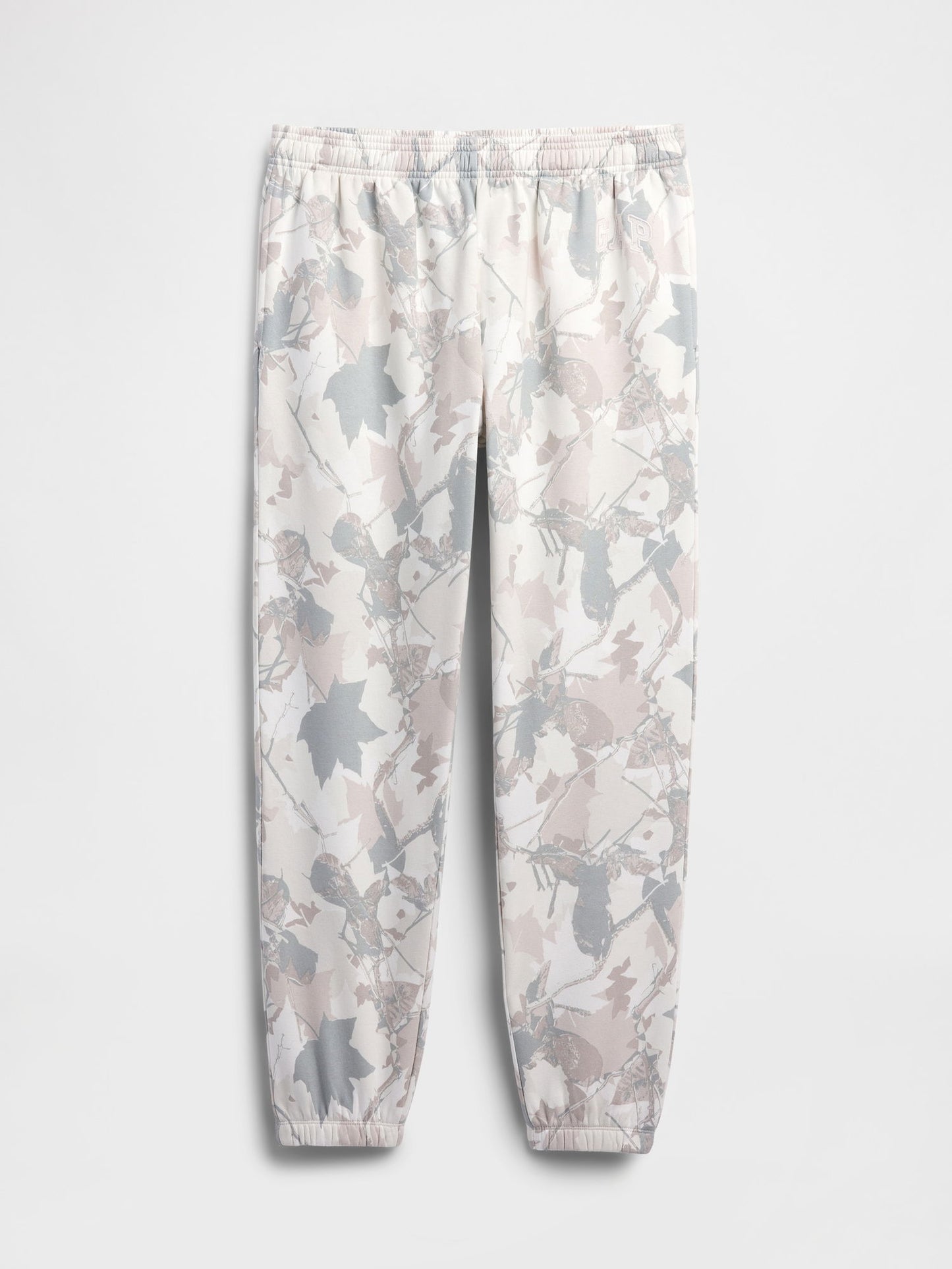 Gri Relaxed Kamuflaj Gap Logo Jogger Eşofman Altı