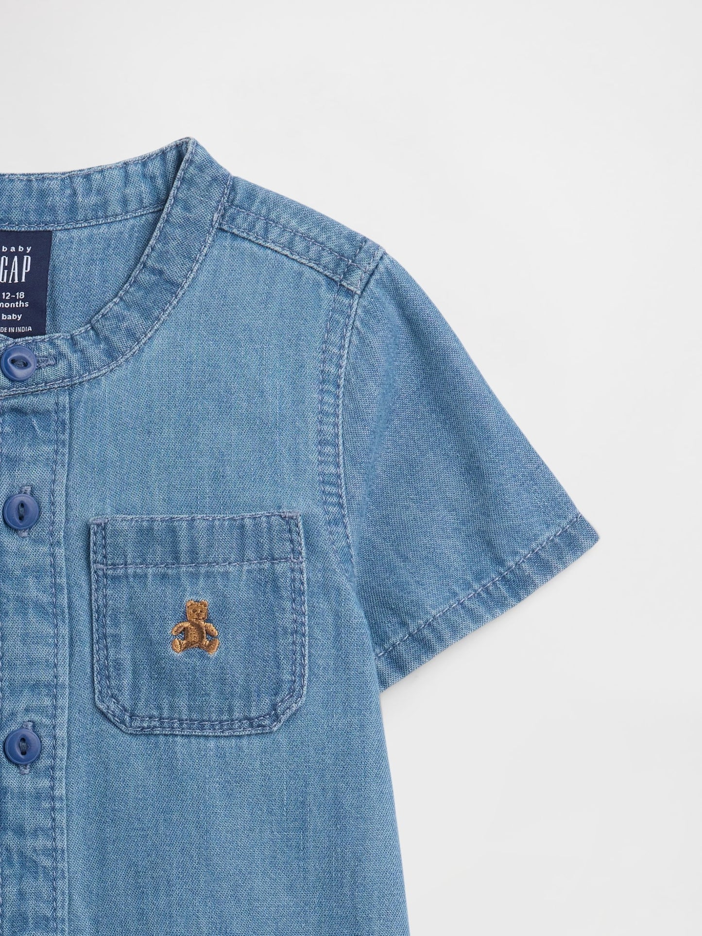 Açık Mavi Brannan Bear Denim Tulum